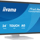 iiyama T2452MSC-W2AG computer monitor 61 cm (24") 1920 x 1080 pixels Full HD LED Touchscreen White