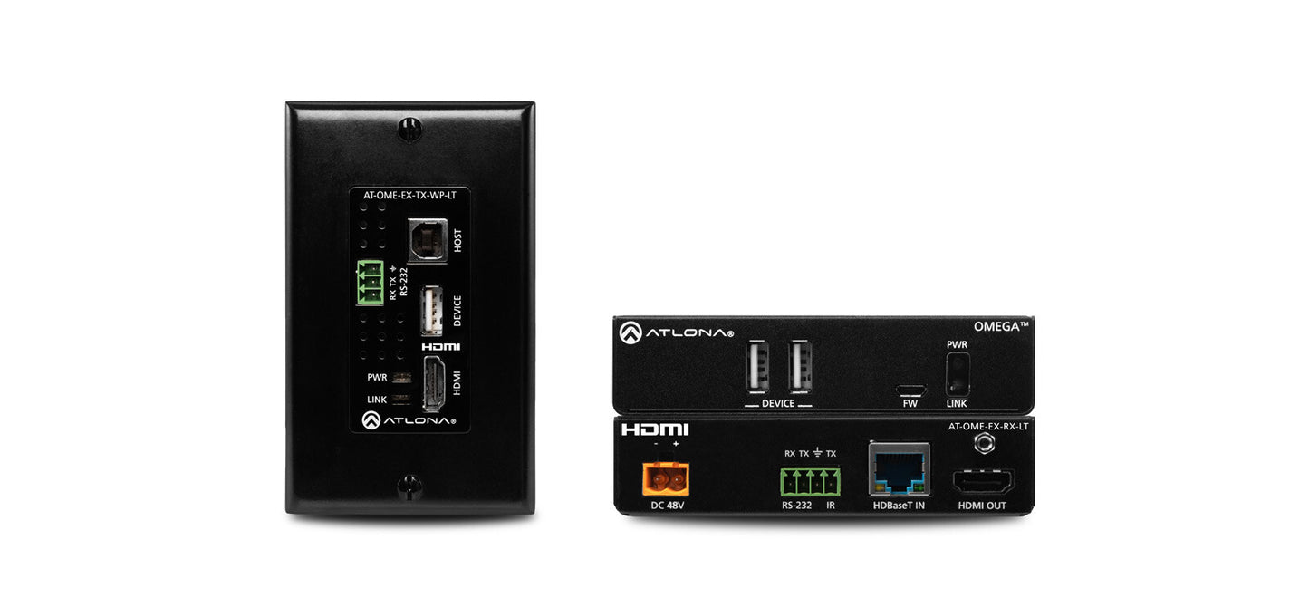 Omega HDBT TX w/USB WP and RX Kit | 70m