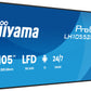 iiyama LH10552UWS-B1AG Signage Display Kiosk design 2.66 m (104.6") LCD Wi-Fi 500 cd/m² UltraWide 5K HD Black Built-in processor Android 24/7