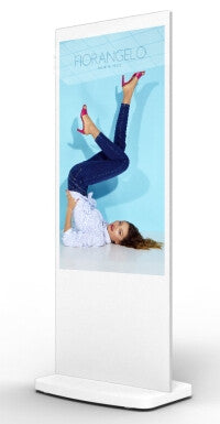 L55HD9W 55" Android Freestanding Digital Poster, White