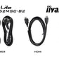 iiyama ProLite T2452MSC-B2 computer monitor 61 cm (24") 1920 x 1080 pixels Full HD Touchscreen Black
