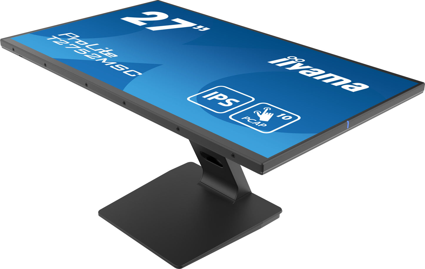 iiyama ProLite 27” Optical Bonded PCAP 10pt touchscreen monitor with IPS panel technology, edge-to-edge glass design and anti-fingerprint coating
