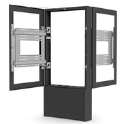 Chief ImpactTM Floor Mounted Back-to-Back Kiosk, Portrait 55" Black