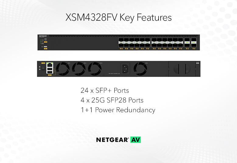NETGEAR XSM4328FV Managed L3 1U Black