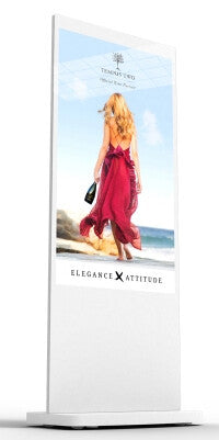L55HD9W 55" Android Freestanding Digital Poster, White