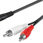 Goobay Audio Cable AUX Adapter, 3.5 mm Male to Stereo RCA Male, 10m