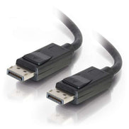 C2G 10ft (3m) DisplayPortTM Cable with Latches 4K 60Hz UHD M/M - Black