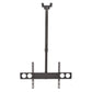 Manhattan TV & Monitor Mount, Ceiling, 1 screen, Screen Sizes: 37-75", Height: 105-156 cm, Black, VESA 200x200 to 800x400mm, Max 50kg, LFD, Lifetime Warranty