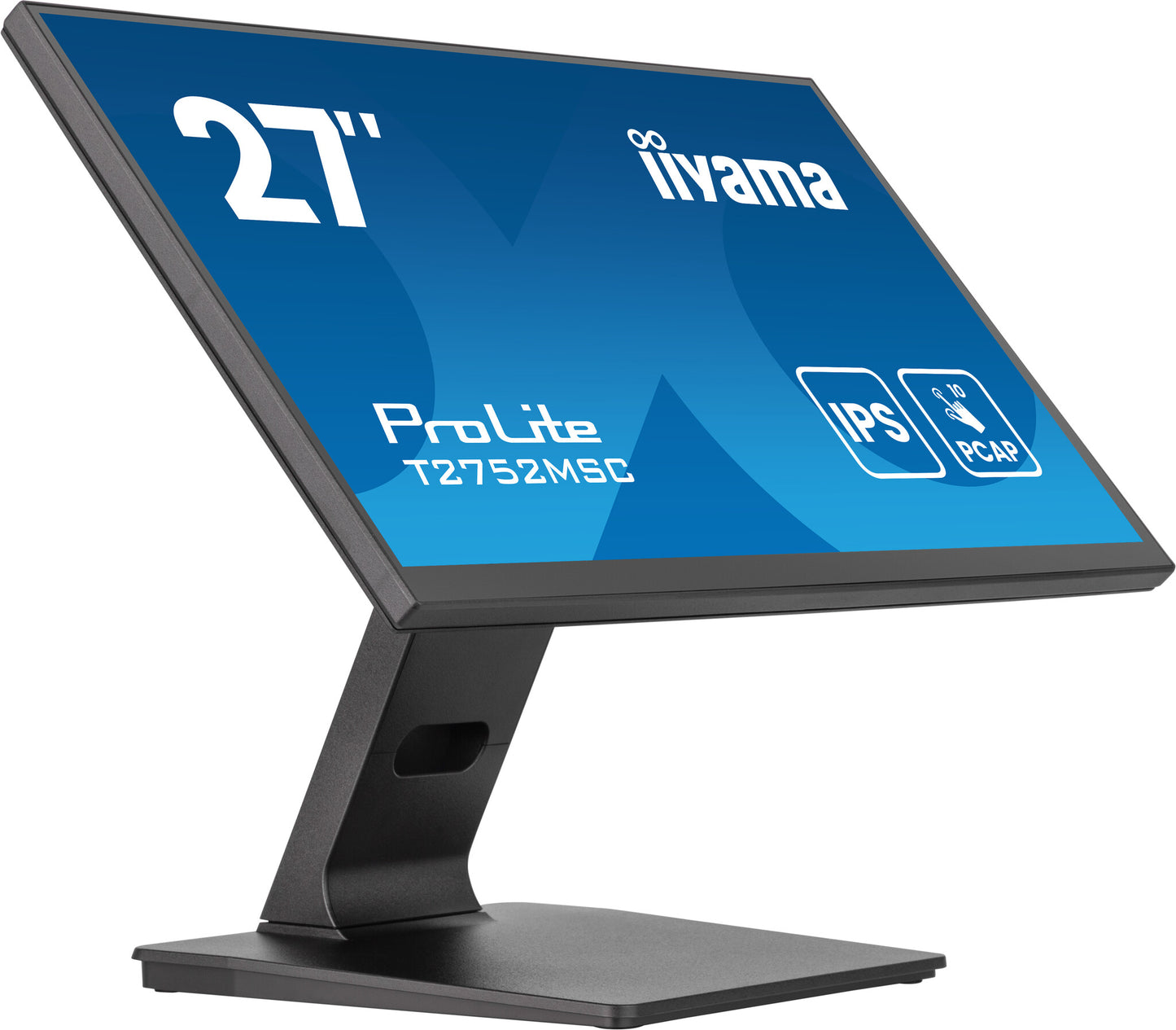 iiyama ProLite 27” Optical Bonded PCAP 10pt touchscreen monitor with IPS panel technology, edge-to-edge glass design and Anti-Glare coating