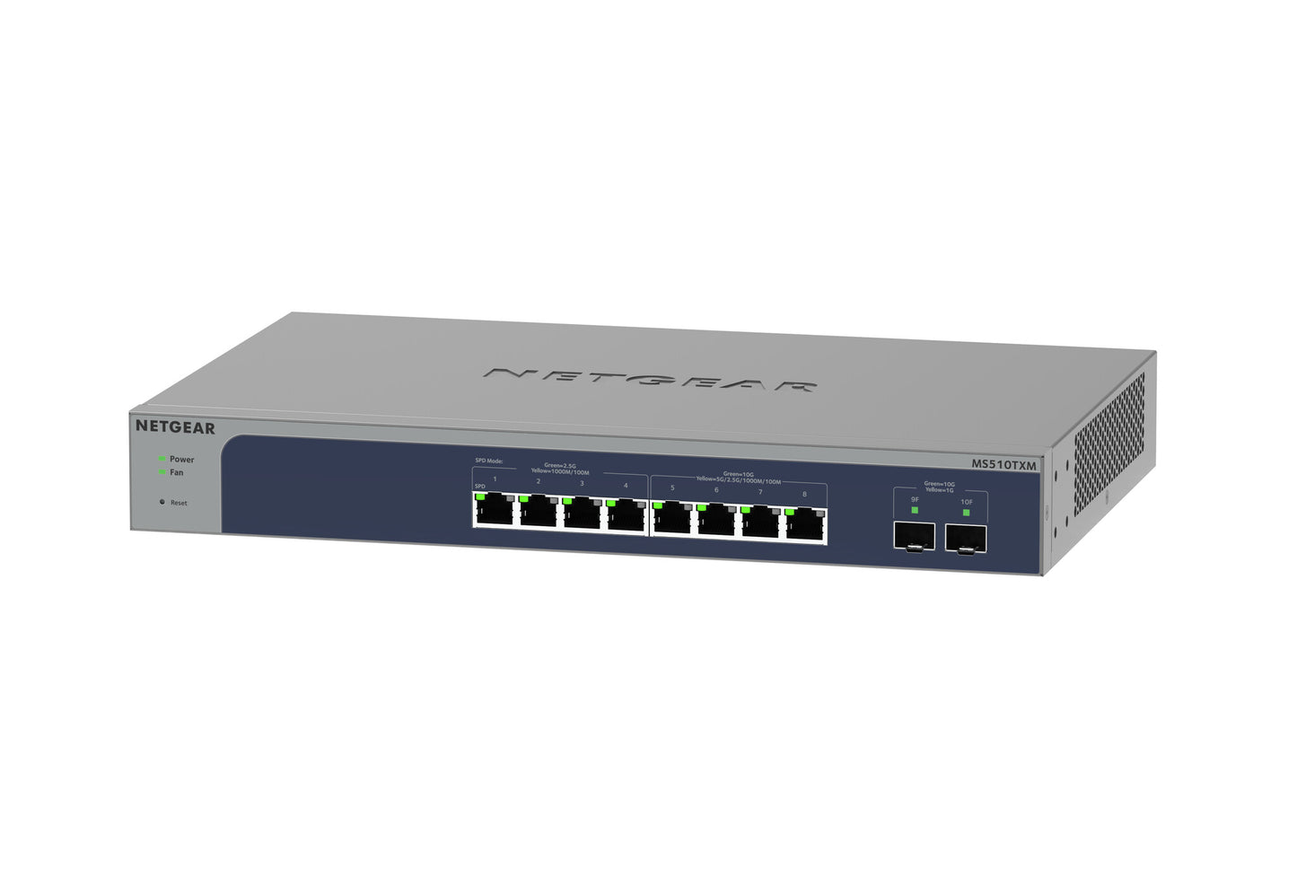 Netgear 8-Port Multi-Gigabit/10g Ethernet Smart Managed Pro Switch with 2 SFP+ Ports (MS510TXM)