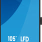 iiyama LH10552UWS-B1AG Signage Display Kiosk design 2.66 m (104.6") LCD Wi-Fi 500 cd/m² UltraWide 5K HD Black Built-in processor Android 24/7