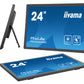 24" IPS Optical Bonded PCAP 10P Touch, 1920x1080, Flat Bezel Free Glass Front, HDMI, Displayport, 36