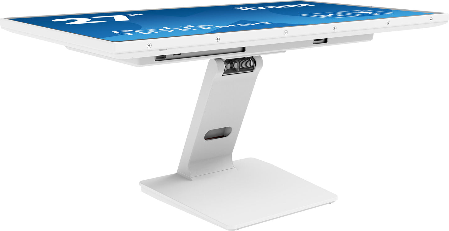 27" WHITE IPS Optical Bonded PCAP, 10P Touch with Anti-Finger print coating, 1920x1080, Flat Bezel F