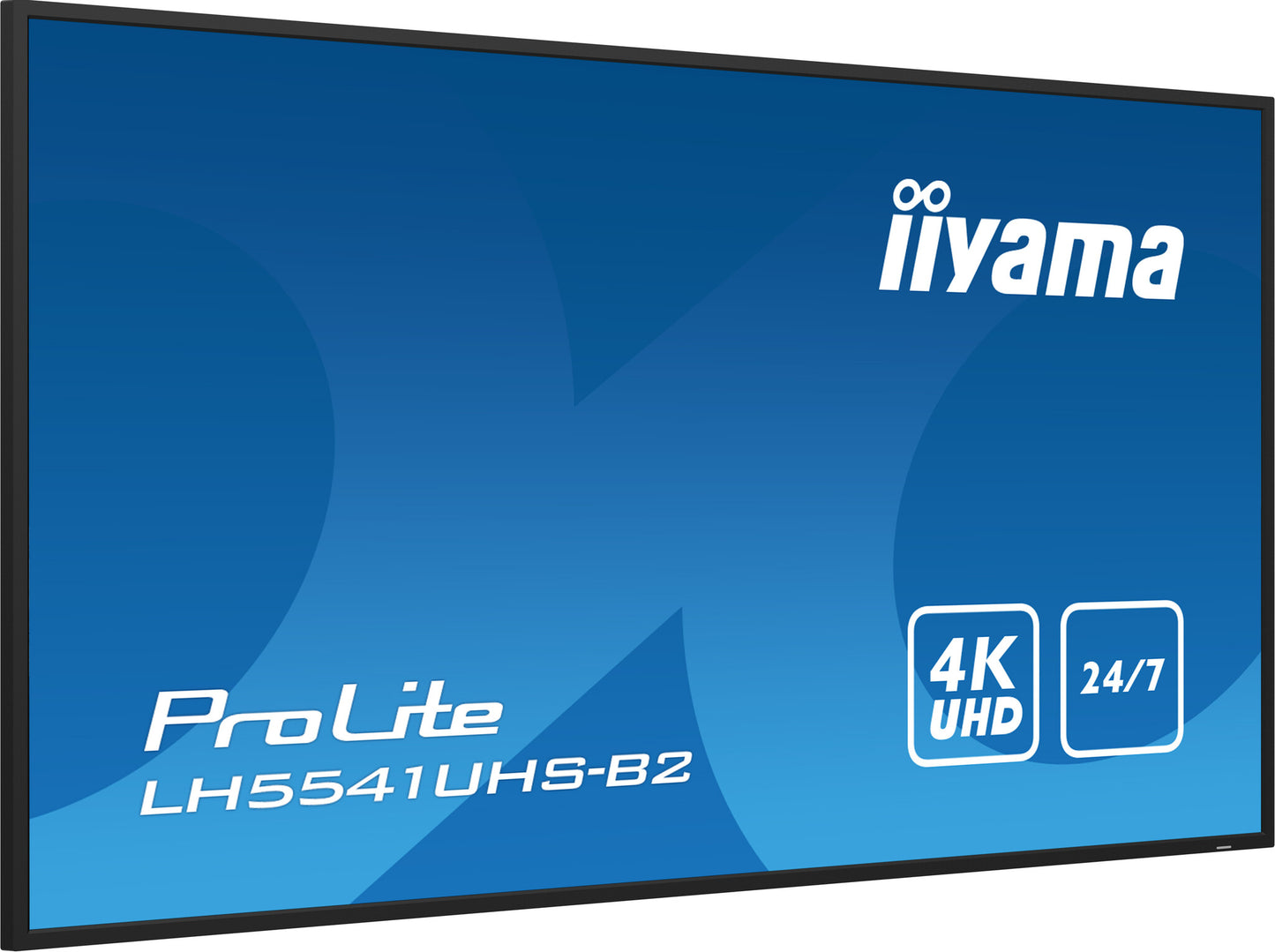 iiyama 55" Professional Digital Signage display with 4K UHD resolution and 24/7 operating time