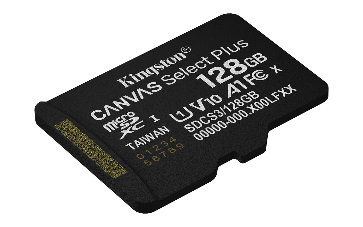 Kingston 128GB microSDXC Canvas Select Plus Gen3 150MB/s A1 Card + Adapter