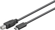 Microconnect USB3.1C2B1 USB cable USB 2.0 1 m USB C USB B Black
