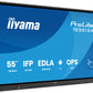 iiyama TE5513A-B1AG Signage Display Interactive flat panel 138.7 cm (54.6") Wi-Fi 450 cd/m² 4K Ultra HD Black Touchscreen Built-in processor Android 18/7
