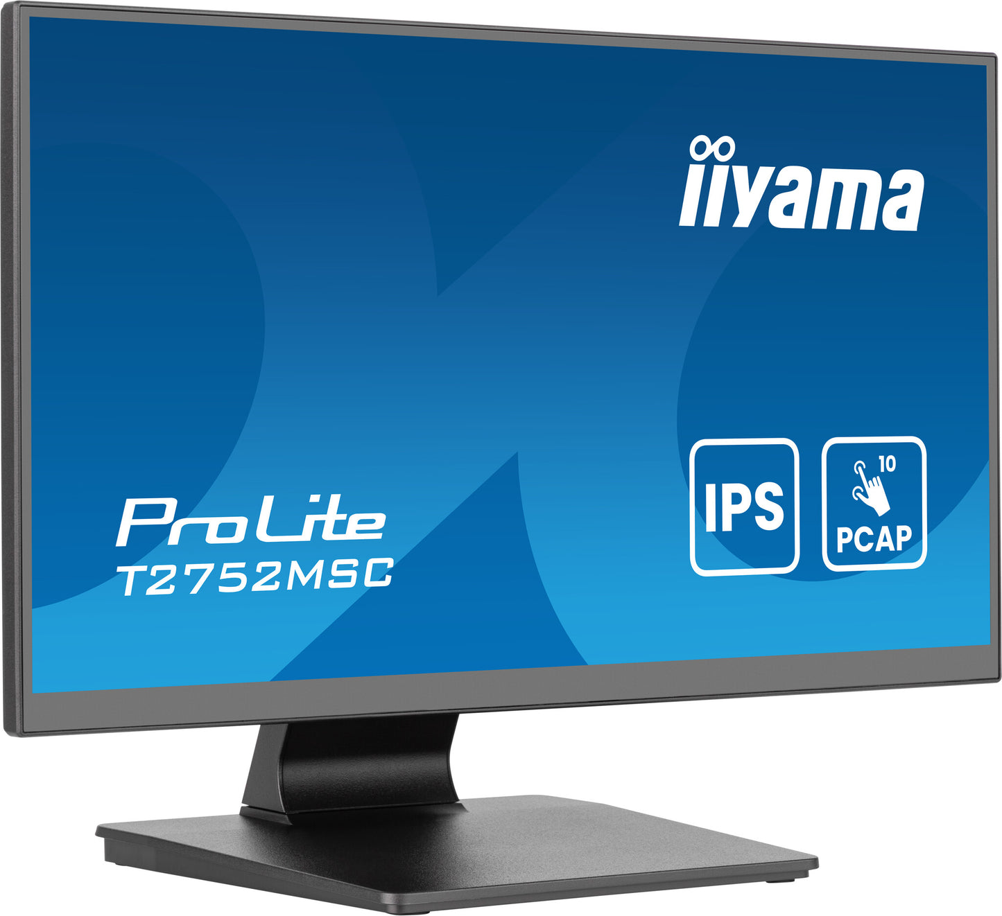 iiyama ProLite 27” Optical Bonded PCAP 10pt touchscreen monitor with IPS panel technology, edge-to-edge glass design and Anti-Glare coating