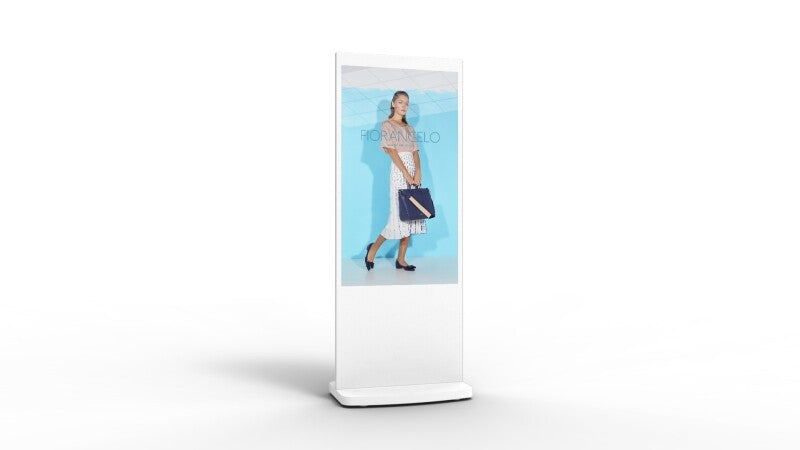 L55HD9W 55" Android Freestanding Digital Poster, White