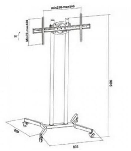 Techly 37-70" Floor Stand for LCD / LED / Plasma TV" ICA-TR4