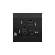 NWP320/B Network input panel - 2 x XLR + 3.5 mm jack + BT (4 CH), Black