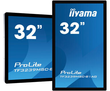 iiyama ProLite TF3239MSC-B1AG computer monitor 80 cm (31.5") 1920 x 1080 pixels Full HD LED Touchscreen Multi-user Black