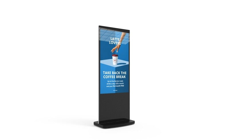 L55HD9B 55" Android Freestanding Digital Poster, Black