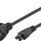 Mains Connection Cable, 1 m, Black
