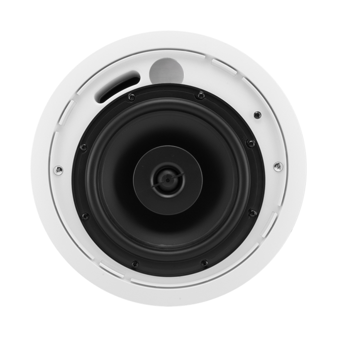 IPD-CM82-BGM-WH 8" IP-Addressable, Dante-Enabled, Speaker in White