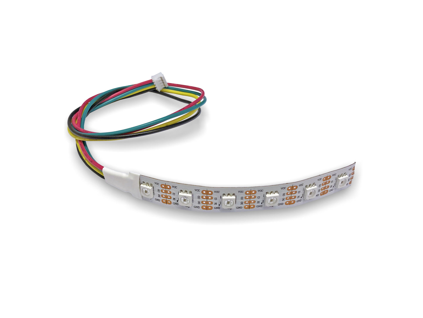 Nexmosphere 100cm LED strip 60L/m Cold White 12V, 180cm cable DC 2.1mm connector 90'angle