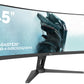 iiyama G-MASTER RED EAGLE CURVED computer monitor 114.3 cm (45") 5120 x 1440 pixels Dual QHD LED Black