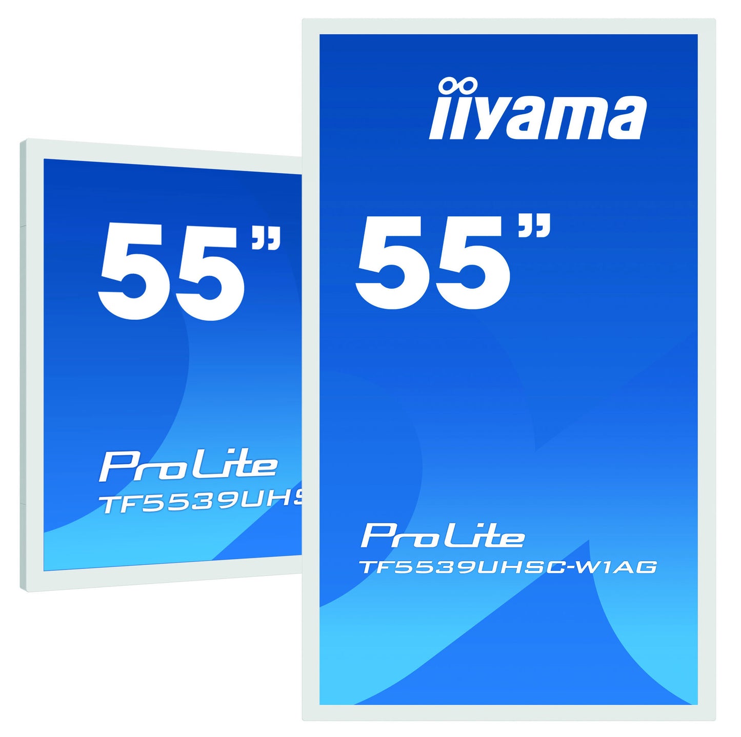 iiyama ProLite TF5539UHSC-W1AG computer monitor 139.7 cm (55") 3840 x 2160 pixels 4K Ultra HD LED Touchscreen Multi-user White