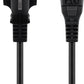 Mains Connection Cable, 1 m, Black