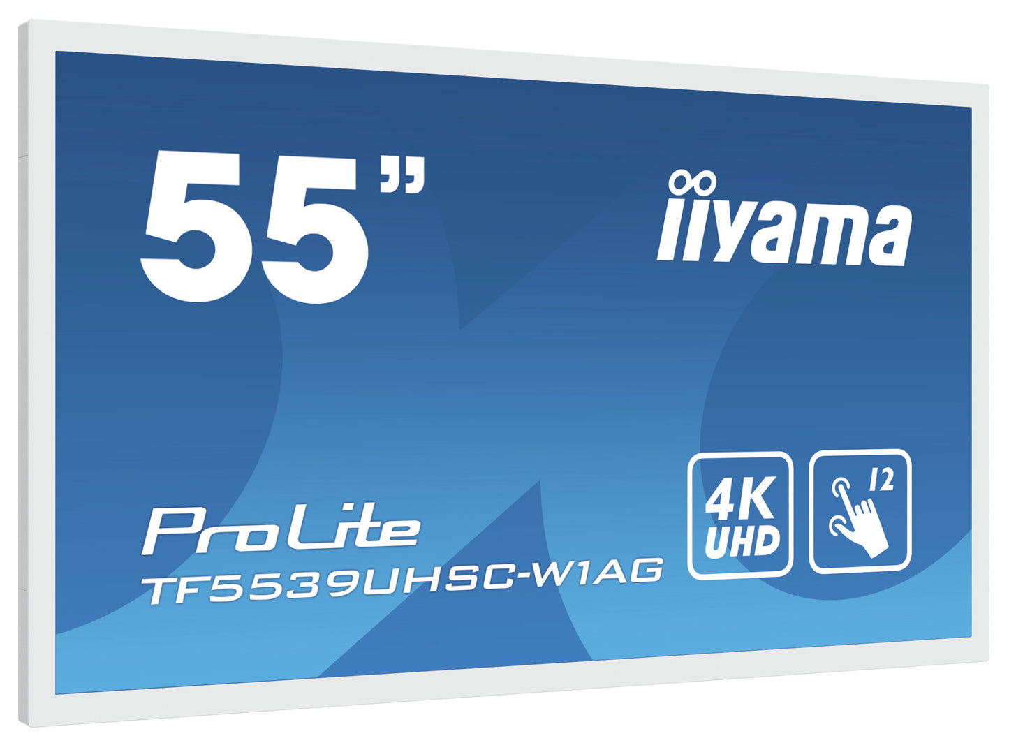 iiyama ProLite TF5539UHSC-W1AG computer monitor 139.7 cm (55") 3840 x 2160 pixels 4K Ultra HD LED Touchscreen Multi-user White