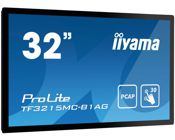 iiyama ProLite TF3215MC-B1AG computer monitor 81.3 cm (32") 1920 x 1080 pixels Full HD LED Touchscreen Kiosk Black