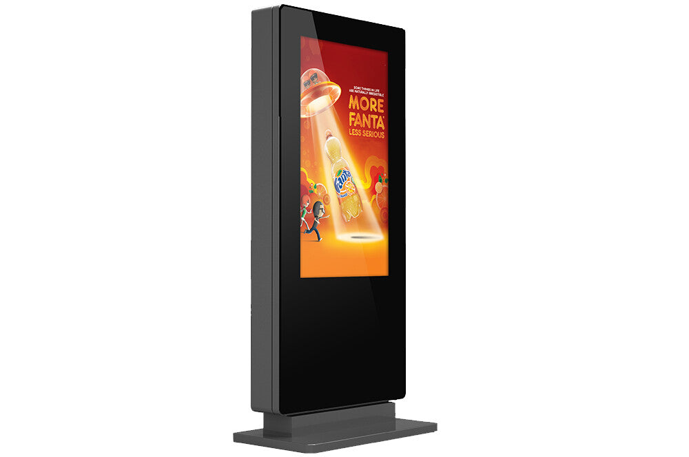 OT86E4 86" Freestanding Outdoor Digital Poster, 24/7, 2,500 cd/m²