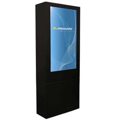 All-Inclusive Outdoor Enclosure, 49" Single-sided Totem, Portrait mode