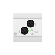 NWP220/W Network input panel - 2 x XLR + BT (4 CH), White