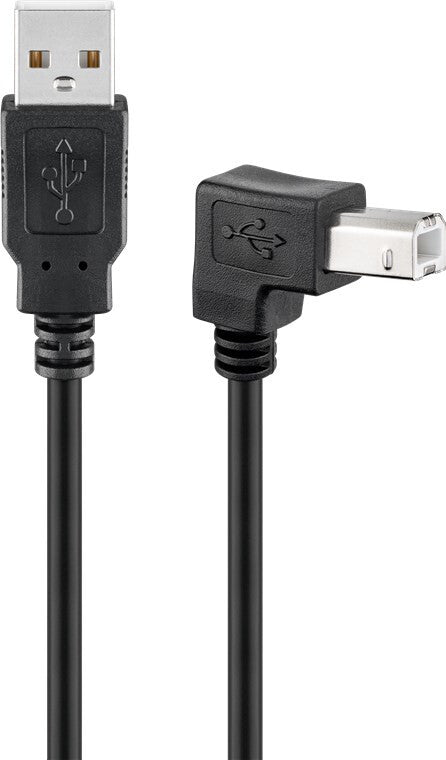 Goobay USB 2.0 Hi-Speed Cable 90°, black