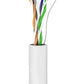 Goobay CAT 6 network cable, U/UTP, white, 305m