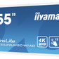 iiyama ProLite TF5539UHSC-W1AG computer monitor 139.7 cm (55") 3840 x 2160 pixels 4K Ultra HD LED Touchscreen Multi-user White