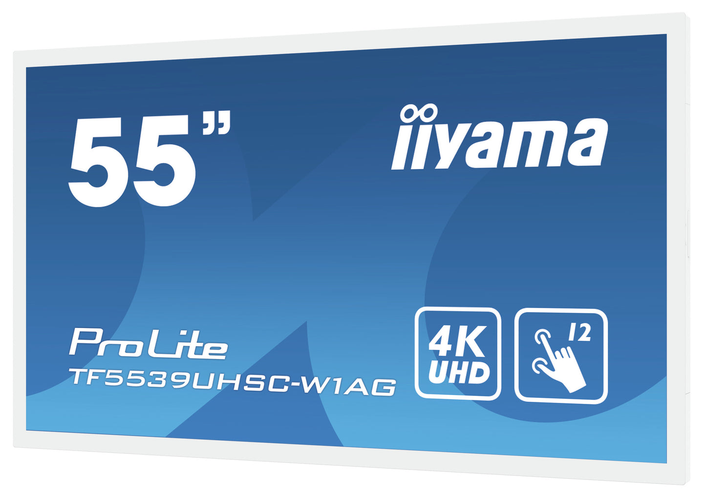iiyama ProLite TF5539UHSC-W1AG computer monitor 139.7 cm (55") 3840 x 2160 pixels 4K Ultra HD LED Touchscreen Multi-user White