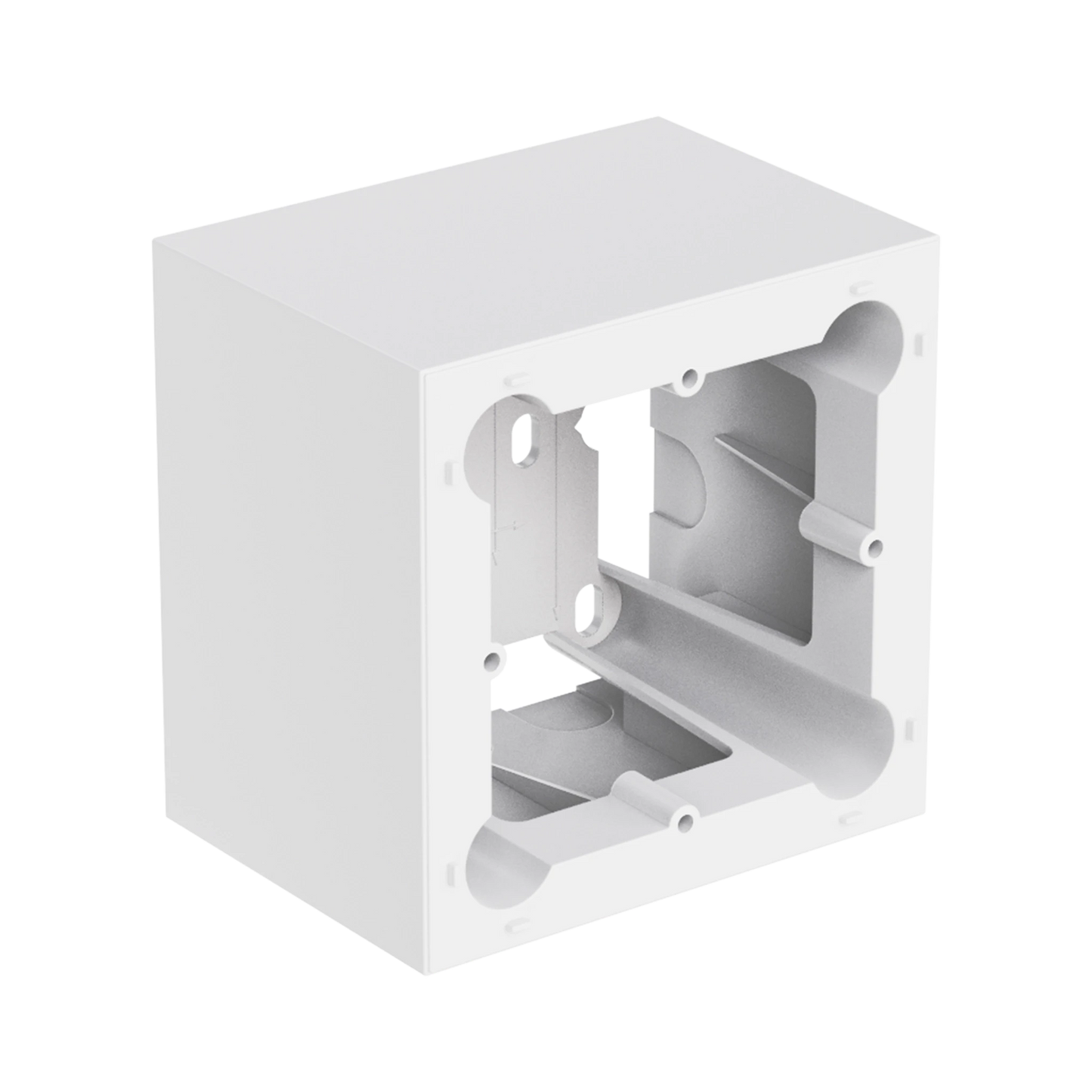 WB200/SW Surface mount wall box - 80 x 80 mm wall panel, White