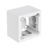WB200/SW Surface mount wall box - 80 x 80 mm wall panel, White