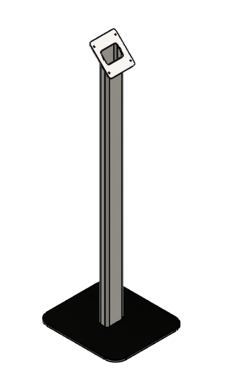 Elegance Stand 1000, 110 cm, Black