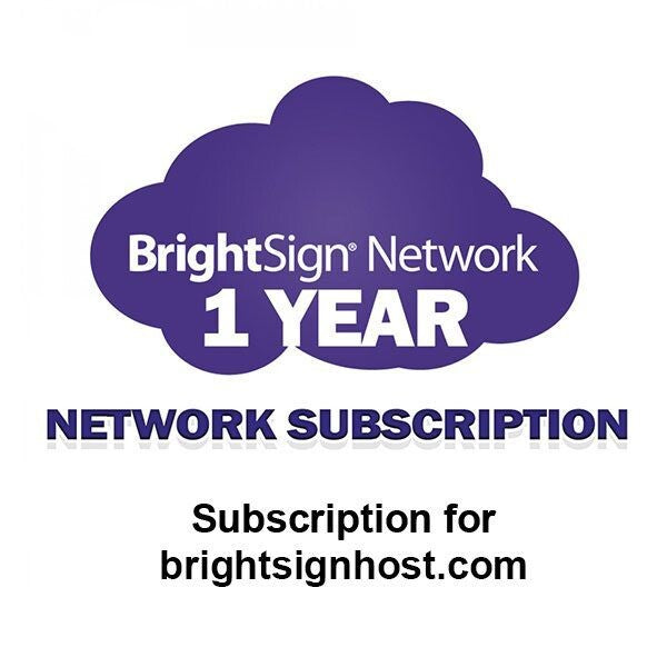 Brightsign 1 year Network Subscription