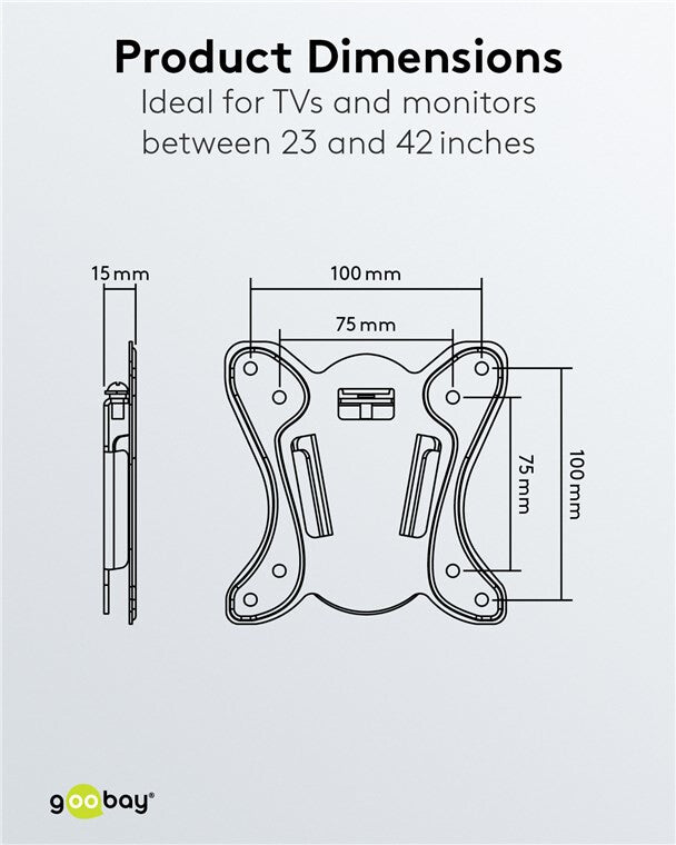 Goobay TV Wall Mount Basic Fix (Size S)