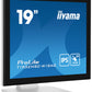 iiyama ProLite T1932MSC-W1SAG computer monitor 48.3 cm (19") 1280 x 1024 pixels Full HD LED Touchscreen Tabletop White