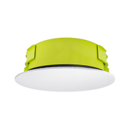IPD-CM52s-BGM 5.25" IP-Addressable, Dante-Enabled In-Ceiling Speaker with Short Can and Seamless Magnetic White Grille.