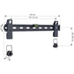 Techly 23-55 Wall Fixed Slim Support for LED TV LCD Black" ICA-PLB 139M